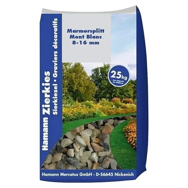 Marmorsplitt Mont Blanc 8-16 mm 25 kg