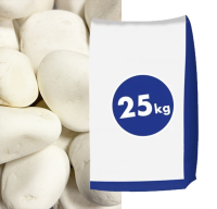 Marmorkies Schneeweiß 40-60 mm 25 kg Marmorkies Schneeweiß 40-60 mm 25 kg