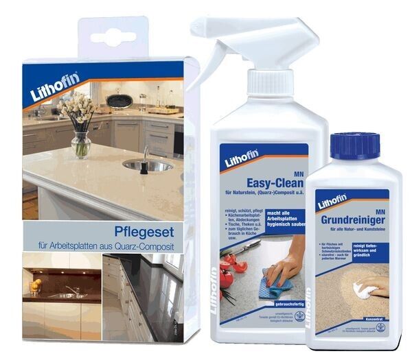 Lithofin Pflegeset Composit Compact 750 ml für Naturstein, Quarz-Composit