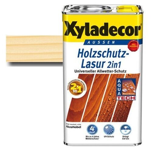 Xyladecor® Holzschutz-Lasur 2 in 1 Farblos 4 l Xyladecor® Holzschutz-Lasur 2 in 1 Farblos 4 l
